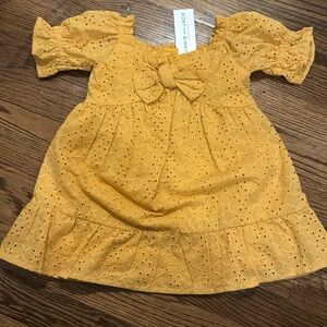 Janie and jack yellow dress. New with tags.
